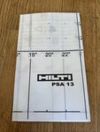 Hilti Gpr Reference Grid PSA13 2006084 PS1000 Layout Mat X Plastic. Fixed Price $55.00.