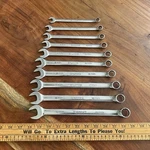 Vintage Husky Polished Chrome Combination Wrench Set Metric 19MM - 10MM Usa. Fixed Price $199.99.