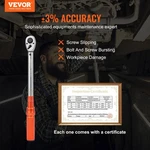 Vevor Torque Wrench, 1/2-INCH Drive Click 10-150FT.LB/14-204N.M,. Fixed Price $41.95.