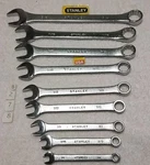 Stanley 9PC Combination Wrench Set "forged Alloy Sae "new Usa. Fixed Price $57.56.
