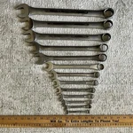 Vintage Sk Lectrolite Combination Wrench Set Of 13 C-10 C-40 12 Pt Usa. Fixed Price $148.79.