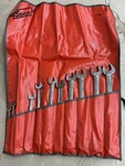 10 Snap Combination Wrench Set C-114B Red Mat Roll Oex 3/8 1" Chrome. Fixed Price $360.00.