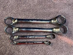4 Snap-on 12-POINT Metric Flank Drive Short 10 Offset Box Wrenches See Pics. Fixed Price $111.10.