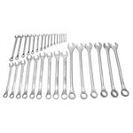 Urrea 120090 Sae Satin Finish Point Combination Wrench Set 31 Pieces. Fixed Price $1941.60.