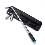 Duratech Telescoping Wheel Lug Nut Wrench With 17, 19, 21 And 23MM Flip Sockets. Fixed Price $9.95.