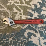 Vintage Crescent Tools 10" Adjustable Wrench Red Cushion Grip Made Usa AC110C. Fixed Price $19.99.