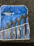 Armstrong Black Oxide Single Head Open End Wrench Set Usa 9/16 To 1/4". Fixed Price $100.00.
