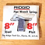 Ridgid 31590 8" Pipe Wrench Coil & Flat Spring Assembly Pat. 2680396 Free Ship. Fixed Price $11.99.