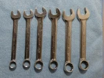 Snap-on 6PC Metric 12PT Short Combination Wrench Set 19MM.18MM,16MM,15MM.12,11MM. Fixed Price $125.00.