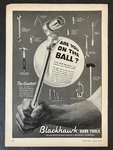1964 Blackhawk Hand Tools Are You On The Ball Sockets Wrench Vintage Print Ad. Fixed Price $9.31.