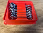 Snap On Six Piece Midget Wrench Set 3/4 Thru 7/16 -- LOC#112. Fixed Price $189.99.