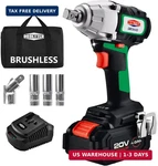 Dobetter 1/2 Inch 4000 Mah Electric Impact Wrench, 20V Max 400NM Power Dr. Fixed Price $61.48.