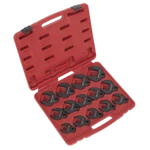 Sealey Crows Foot Spanner Set 14 Pieces 1/2" Square Drive Metric AK59831. Fixed Price $295.82.