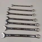 Vtg Stanley 7-PIECE Long Handle Sae Combination Wrench Set Made Usa. Fixed Price $39.57.