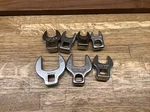 Lot Of Misc Chrome Crowfoot Wrench 3/8" Drive. Fixed Price $25.00.