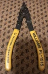 Vtg PL-1515 Williams 8" External Retaining Ring Pliers Yellow Grips (used). Fixed Price $20.00.