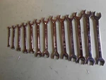 Wright Tool 739 (+3) 13-PC Full Polish Open End Sae Wrench Set, 3/16"" 7/8". Fixed Price $195.00.