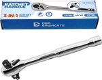 3-IN-1 Ratchet Handle, 1/4", 3/8", 1/2", Wrench, Socket 72-TOOTH. Fixed Price $17.48.