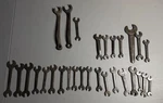Vintage Wrench Lot (29) Ford Script Usa + Billings Williams Drop Forged. Fixed Price $58.00.
