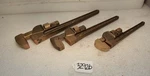 1 Lot Ampco Safety Non Sparking Brass Pipe Wrenches (INV.32926). Fixed Price $950.00.