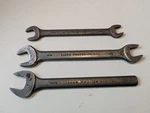 Vtg Proto Prof Usa Double Open End Wrench X Lot 11/16" 9/16" 1/2" 7/16" 3/8". Fixed Price $38.00.