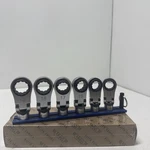 Vi 3/8DR Reversibl Flex Head Ratcheting Crowfoot Wrench Set 14-19MM #NORA150XL. Fixed Price $103.99.