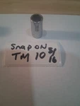 Snap On Tools TM10 1/4" 5/16" Drive Metric Shallow Socket Usa. Fixed Price $16.88.