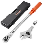Vevor Adjustable Torque Wrench 1/2 Inch Drive, 20-160FT.LB, Chrome. Fixed Price $124.47.