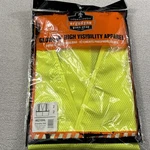 Ergodyne Work Gear Economy Vest Mesh Hook & Loop 4XL/5XL Lime Ansi Class 2 Nwt. Fixed Price $11.96.