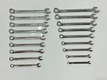 Craftsman Usa Va 18PC Sae 1/4-3/4 Metric 9-17MM Combination Wrench Set, Nos. Fixed Price $109.99.