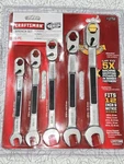 Sears Craftsman Nos 5PC Wrench Set #12758 Metric & Sae Extreme Grip. Fixed Price $50.00.