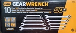 Gearwrench - 86958 10 Pc, 90T, Sae, Comb Ratcheting Set With Rack New. Fixed Price $80.00.