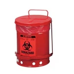 Justrite 05910R Biohazard Waste Container, 15 In.. Fixed Price $122.99.