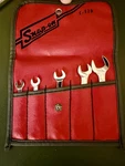 Snap-on C-52D Vintage Sae Double Open End Wrench Set Original Pouch Oxi Usa. Fixed Price $95.00.