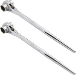 Lby 2-PACK Hexagon Scaffold Quick Wrench, 19MM/22MM Spanner Ratcheting. Fixed Price $33.95.