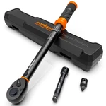 1/4" Torque Wrench Snap Socket Professional Drive Click Ratcheting Reversible. Fixed Price $29.99.