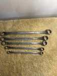 Vtg Craftsman =v= 5 Pc Double Box End Wrench Set. Fixed Price $54.95.