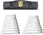Flzosper 22-PIECE Flex-head Ratcheting Wrench Set Metric & Sae Chrome.... Fixed Price $82.42.