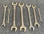 Vintage Craftsman 7PC. 5- Sae & 2 Metric Double Open End Wrench Set Usa. Fixed Price $44.99.