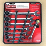 Craftsman Reversible Ratcheting Wrench Set With Lever 8 Pcs Sae 12 Pt 42404 Nos. Fixed Price $249.99.