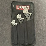 Urrea 795S - 3 Piece Black Adjustable Wrench Set With Pouch. Fixed Price $59.99.