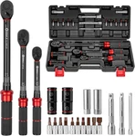 1/4 3/8 1/2-INCH Drive Click Torque Wrench, 20PCS Set 20-260 In.lb. Fixed Price $159.77.