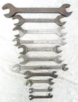 11 Vtg Plvmb Plomb Dbl Open-end Wrenches Made In Usa 3000 Series 1939-1942. Fixed Price $74.93.