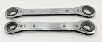 Vintage Armstrong Tools 2PC Ratcheting Double Box End Sae 12PT Wrench Set. Fixed Price $30.00.