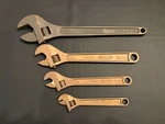 Berylco Becu Non Sparking Adjustable Wrench Lot W153 W154 W155 W156 8-15. Fixed Price $150.00.