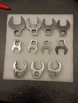 Snap On 3/8" Drive Crowfoot Wrench Set Of 11 Mixed 7 Metric & 4 Sae. Fixed Price $219.50.