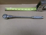 New Britain 3/8" Drive 11" Long Knurled Handle Flex Head Ratchet No NB-55. Fixed Price $63.00.