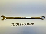 Snap-on Tools Usa New 7/16" Sae Long Length Chrome 12 Point Combo Wrench OEXL14B. Fixed Price $69.99.
