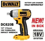 New! Dewalt 18V Volt 1/2" (13MM) Cordless Impact Wrench DC820B *tool Only* Nib!. Fixed Price $157.99.