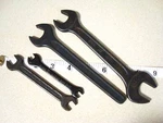 Wrenches, (4) Asahi Open End 21, 19 12, 10, 7 & 5.5 Mm, Tools. Fixed Price $29.93.